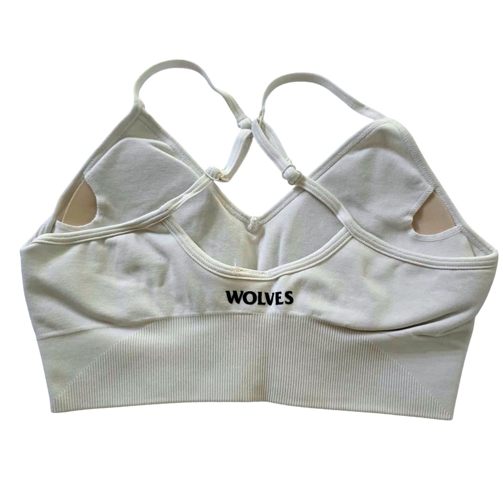 Darc Sport Wolves Faster Everson‎ Seamless Sports Bra Stone Medium NEW Limited - Picture 3 of 6